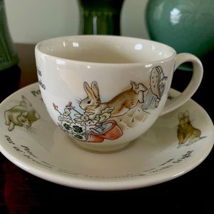 Wedgwood teacup and saucer Peter Rabbit